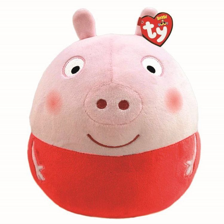 TY Beanie Buddies Peppa Pig Plüschtier – Mehrfarbig, Offiziell Lizenziert, Mit Mint-Tag – Kuscheliges Spielzeug Für Kinder