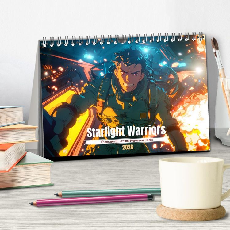 Produktbild: Starlight Warriors (Desk Calendar 2026 DIN A5 landscape), CALVENDO 12 Month DeskCalendar