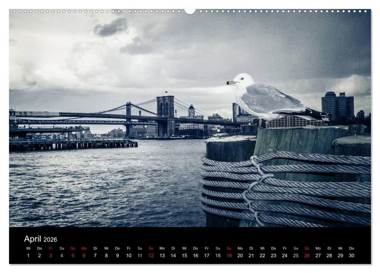 Produktbild: New York (Wandkalender 2026 DIN A2 quer), CALVENDO Monatskalender