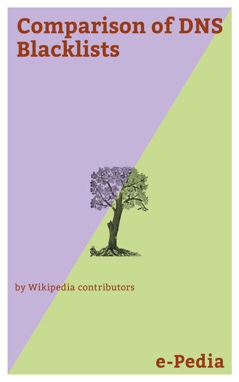 Produktbild: E-Pedia: Comparison of DNS Blacklists