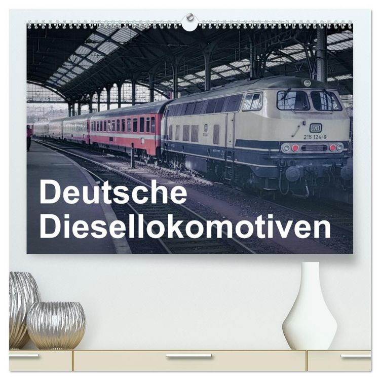 Produktbild: Deutsche Diesellokomotiven (hochwertiger Premium Wandkalender 2026 DIN A2 quer), Kunstdruck in Hochglanz