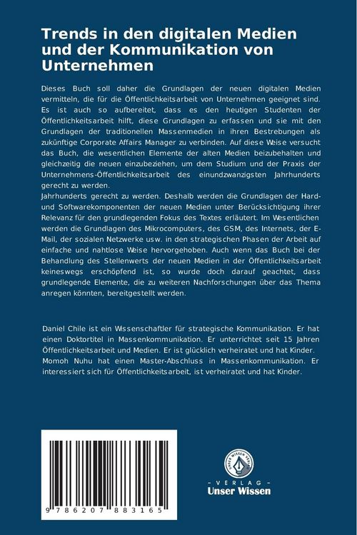 Produktbild: Trends in den digitalen Medien und der Kommunikation von Unternehmen
