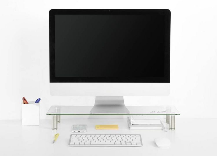 Produktbild: SpeaKa Professional Monitor-Erh&ouml;hung H&ouml;hen-Bereich: 75 bis 90 mm Transparent