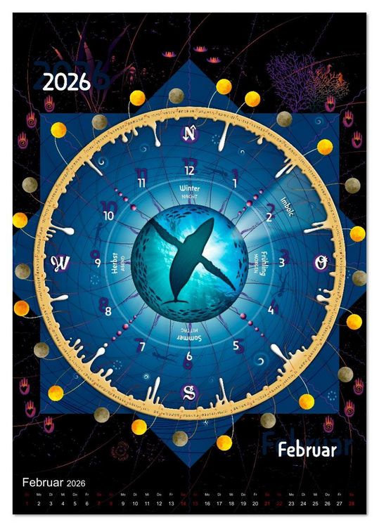 Produktbild: Jahreskreise (Tischkalender 2026 DIN A5 hoch), CALVENDO Monatskalender