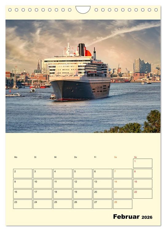 Produktbild: Kreuzfahrtschiffe - die Welt ist dein Ziel (Wandkalender 2026 DIN A4 hoch), CALVENDO Monatskalender