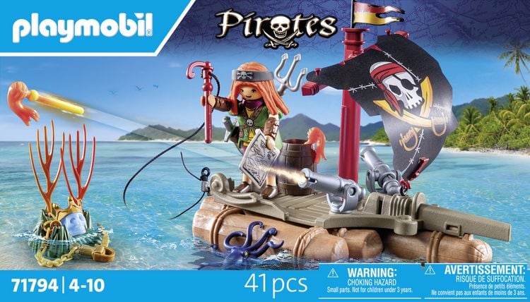 Produktbild: PLAYMOBIL 71794 Schatzbergung auf Piratenfloss