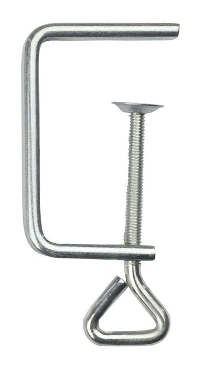 Produktbild: PEBARO 24/06 - Zwinge, 60 mm Spannweite, vernickelt, Flachstahl 13x5 mm, Laubs&auml;gezwinge