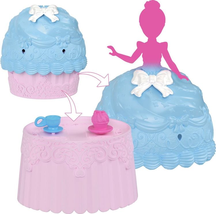 Produktbild: Disney Princess Cupcake kleine Puppe Reveal mit f&uuml;nf &Uuml;berraschungen, darunter eine Puppe und zwei Zubeh&ouml;rteile