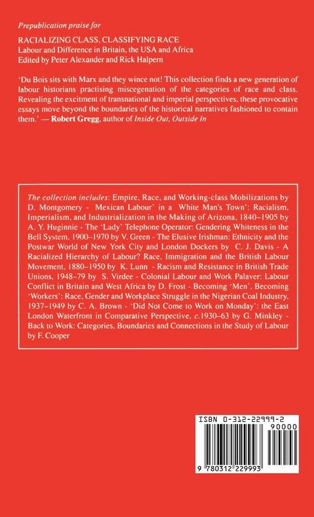 Produktbild: Racializing Class, Classifying Race