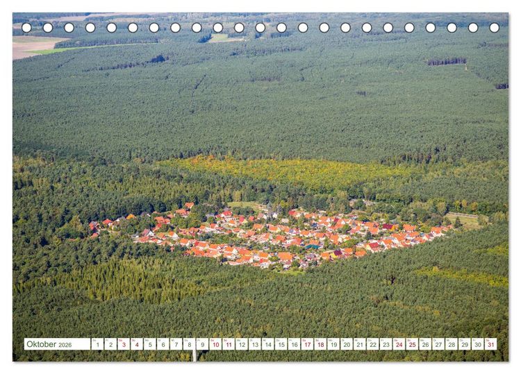 Produktbild: Der Fl&auml;ming aus der Vogelperspektive (Tischkalender 2026 DIN A5 quer), CALVENDO Monatskalender