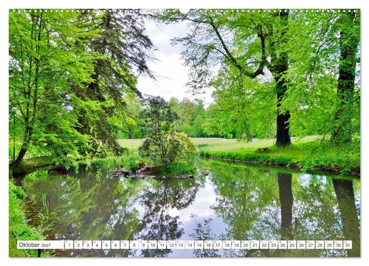 Produktbild: F&uuml;rst-P&uuml;ckler-Park und Schloss &ndash; Bad Muskau (Wandkalender 2027 DIN A2 quer), CALVENDO Monatskalender