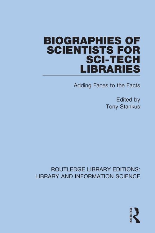 Produktbild: Biographies of Scientists for Sci-Tech Libraries