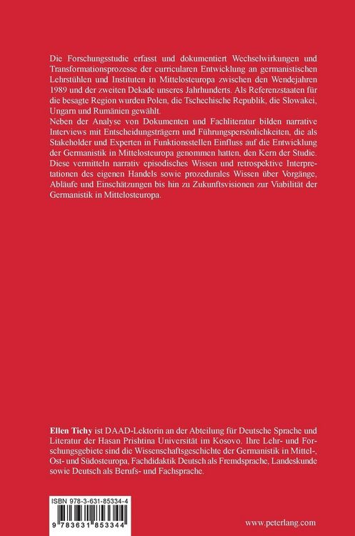 Produktbild: Profile der Germanistik in Mittelosteuropa &ndash; Transformationsprozesse und Perspektiven