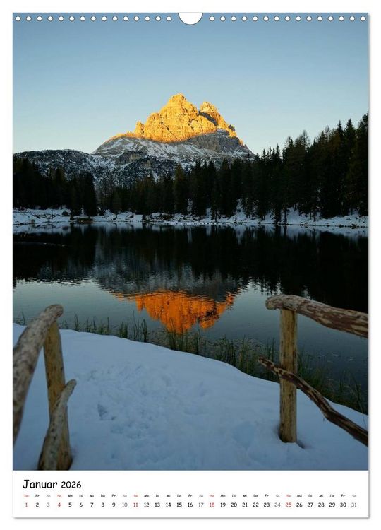 Produktbild: Bergseen S&uuml;dtirols (Wandkalender 2026 DIN A3 hoch), CALVENDO Monatskalender