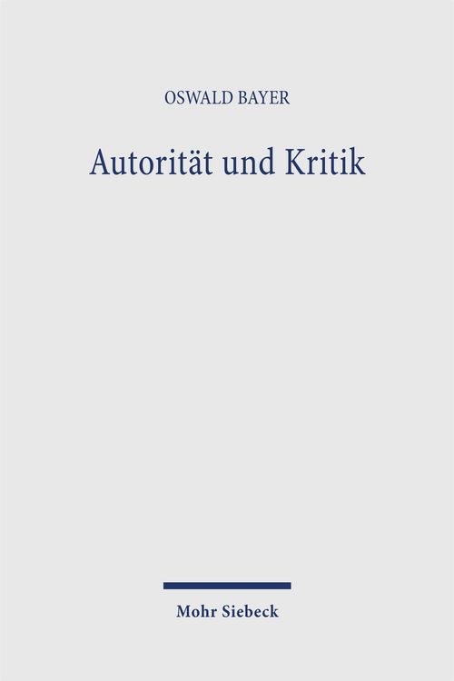 Produktbild: Autorit&auml;t und Kritik