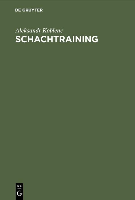 Produktbild: Schachtraining