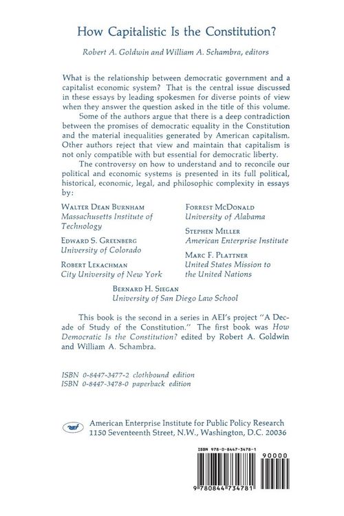 Produktbild: How Capitalistic Is the Constitution?