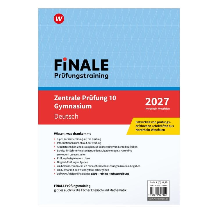 Produktbild: FiNALE - Pr&uuml;fungstraining Zentrale Pr&uuml;fungen 10 Gymnasium Nordrhein-Westfalen