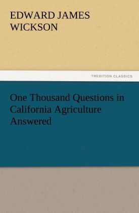Produktbild: One Thousand Questions in California Agriculture Answered