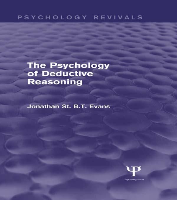 Produktbild: The Psychology of Deductive Reasoning