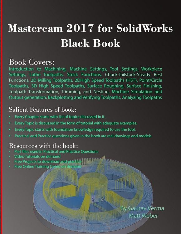 Produktbild: Mastercam 2017 for SolidWorks Black Book