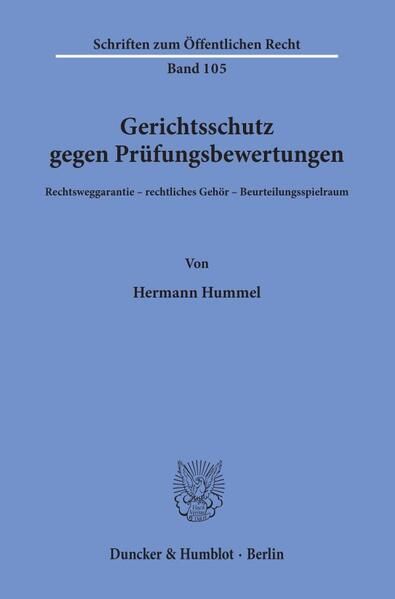Produktbild: Gerichtsschutz gegen Pr&uuml;fungsbewertungen.