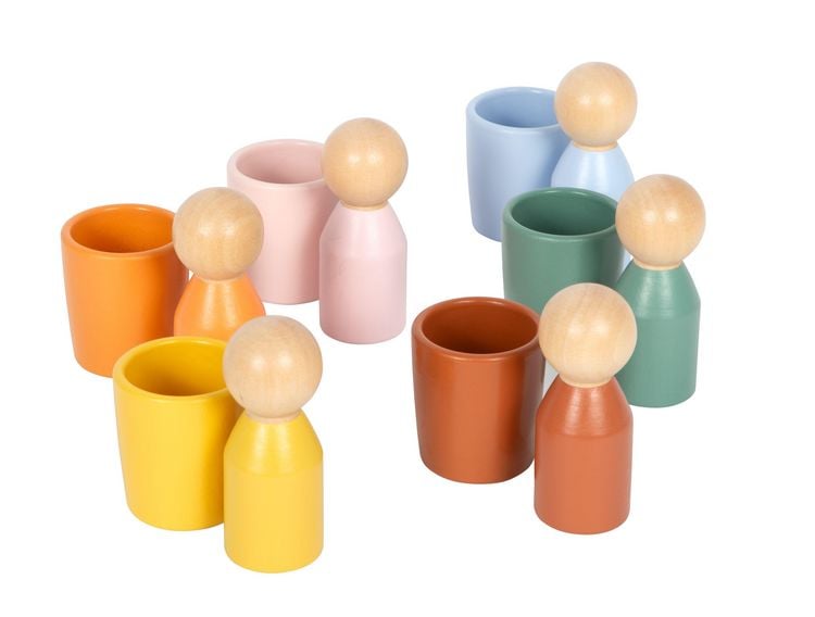 Produktbild: Montessori Sortierbecher mit Figuren