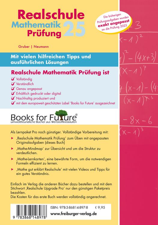 Produktbild: Mathematik-Pr&uuml;fung 2025 Originalaufgaben Realschule Baden-W&uuml;rttemberg