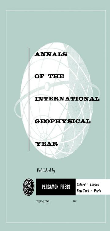 Produktbild: Tables of IGY Monthly Median Ionospheric Data