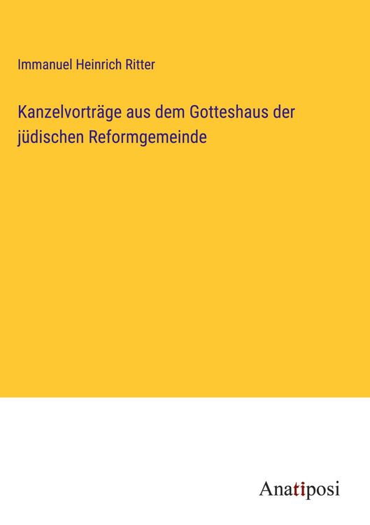 Produktbild: Kanzelvortr&auml;ge aus dem Gotteshaus der j&uuml;dischen Reformgemeinde