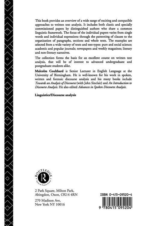 Produktbild: Advances in Written Text Analysis