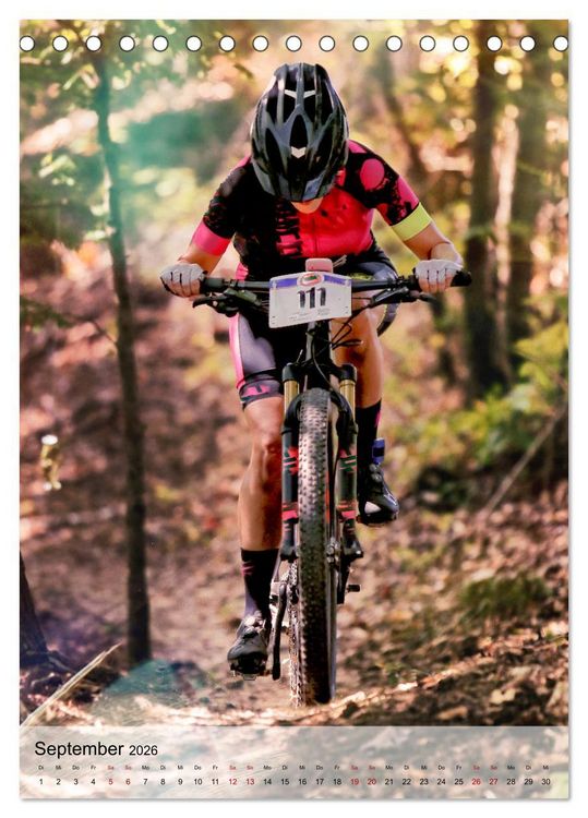 Produktbild: Mountainbike - einfach Spa&szlig; (Tischkalender 2026 DIN A5 hoch), CALVENDO Monatskalender