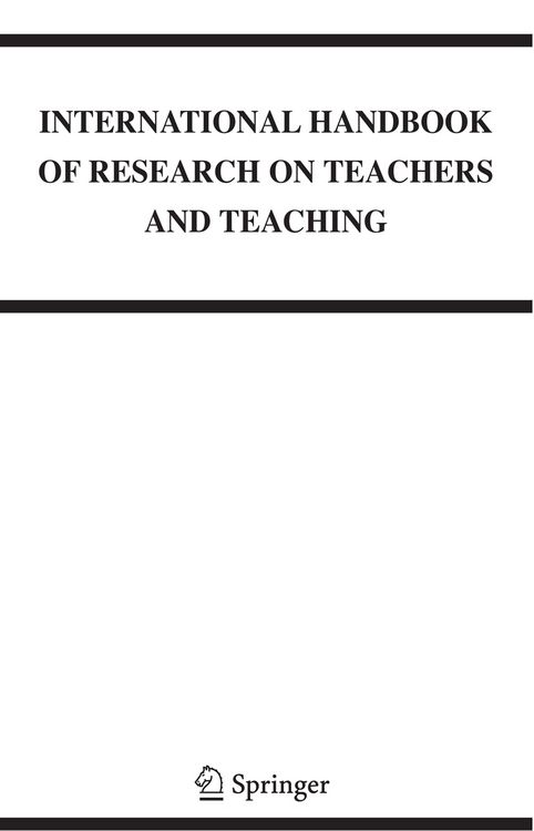 Produktbild: International Handbook of Research on Teachers and Teaching