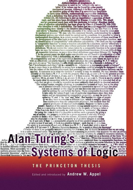Produktbild: Alan Turing's Systems of Logic