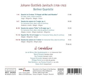 Produktbild: Janitsch: Berliner Quartette