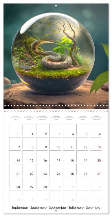 Produktbild: Small world in the glas sphere (Wall Calendar 2026 12 &times; 12 Inch) CALVENDO 12 Month Wall Calendar