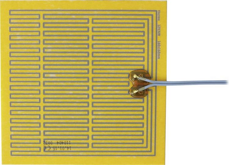 Produktbild: Thermo TECH Polyester Heizfolie selbstklebend 12 V/DC, 12 V/AC 6 W Schutzart IPX4 (L x B) 160 mm x 160 mm