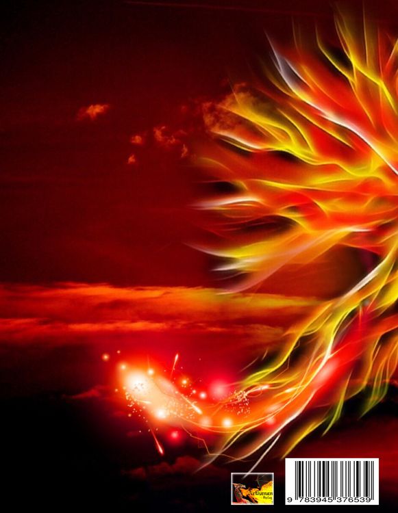 Produktbild: Fantasy Notizbuch: Phoenix - wei&szlig;e Seiten mit Eckmotiv
