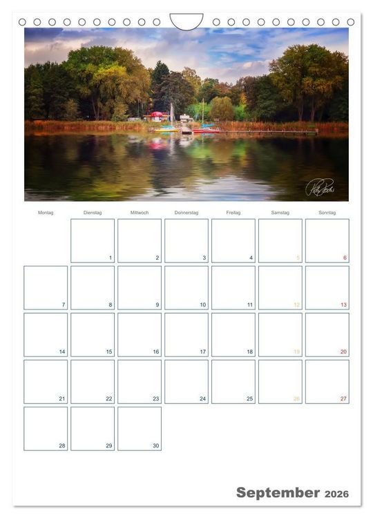 Produktbild: Am Steinhuder Meer / Planer (Wandkalender 2026 DIN A4 hoch), CALVENDO Monatskalender