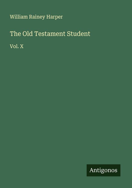 Produktbild: The Old Testament Student