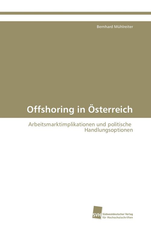 Produktbild: Offshoring in &Ouml;sterreich