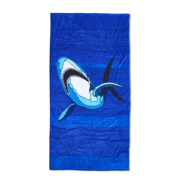 Produktbild: SUPERFAN Strandhandtuch "Und das Riff der Haie"