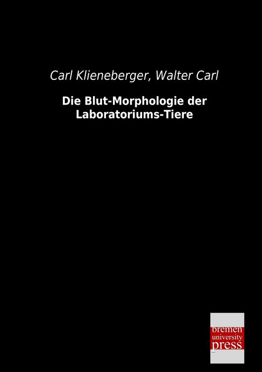 Produktbild: Die Blut-Morphologie der Laboratoriums-Tiere