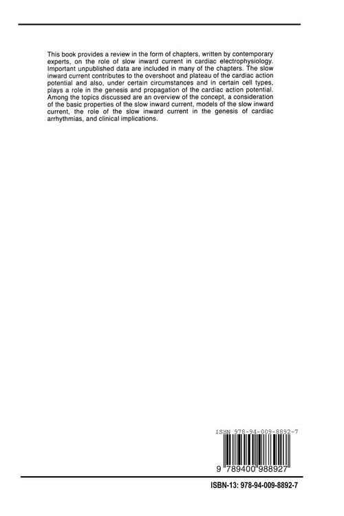 Produktbild: The Slow Inward Current and Cardiac Arrhythmias