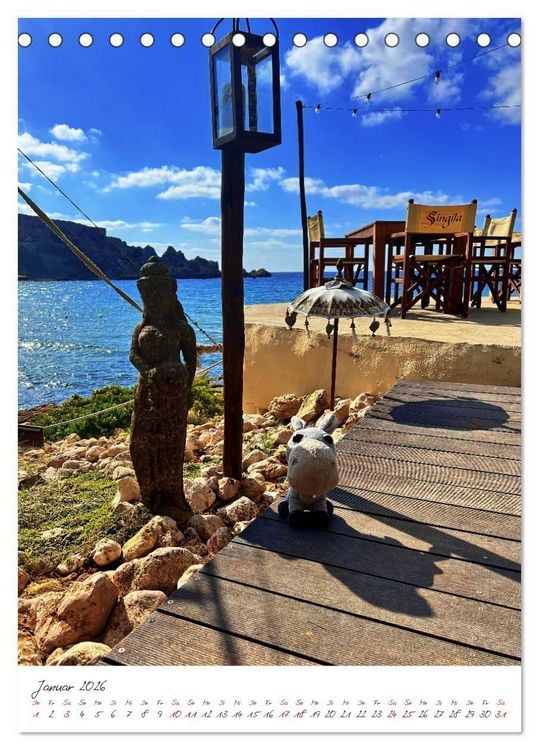 Produktbild: Schorschi auf Reisen ein kleiner Esel unterwegs auf der Insel Malta (Tischkalender 2026 DIN A5 hoch), CALVENDO Monatskalender