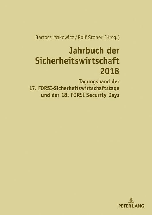Produktbild: Jahrbuch der Sicherheitswirtschaft 2018