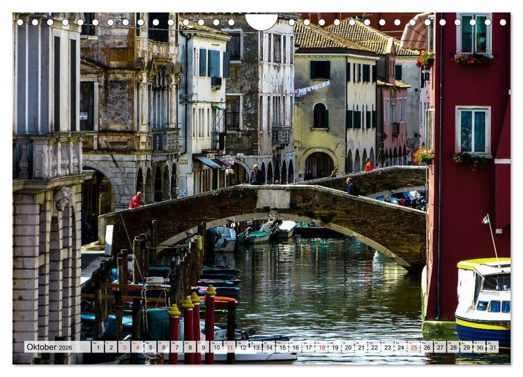 Produktbild: Chioggia - Venedigs kleine Schwester (Wandkalender 2026 DIN A4 quer), CALVENDO Monatskalender