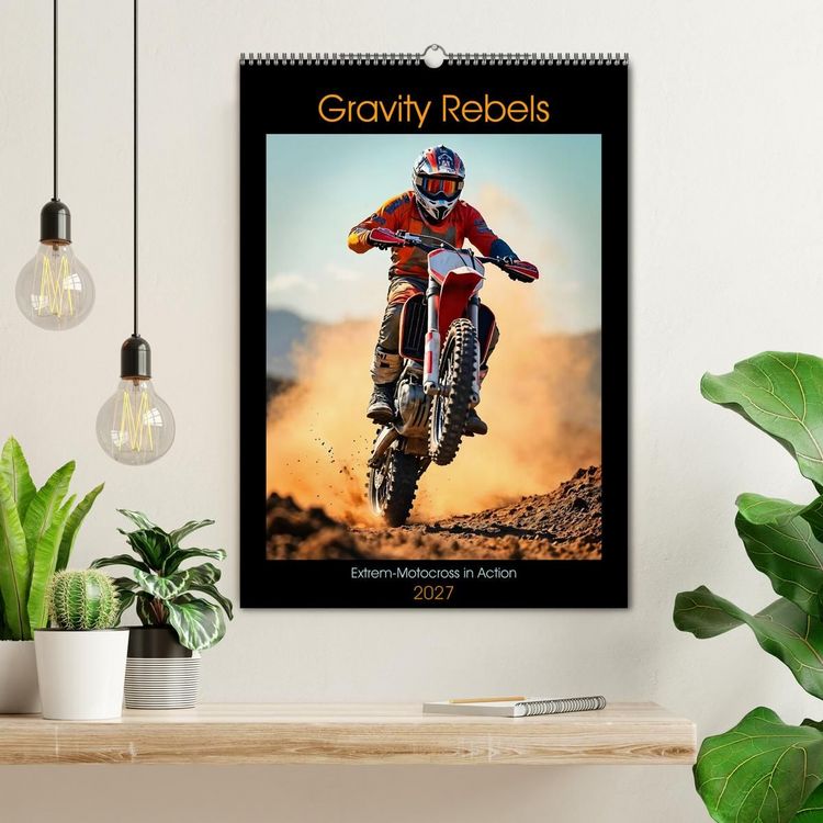 Produktbild: Gravity Rebels - Extrem-Motocross in Action (Wandkalender 2027 DIN A2 hoch), CALVENDO Monatskalender