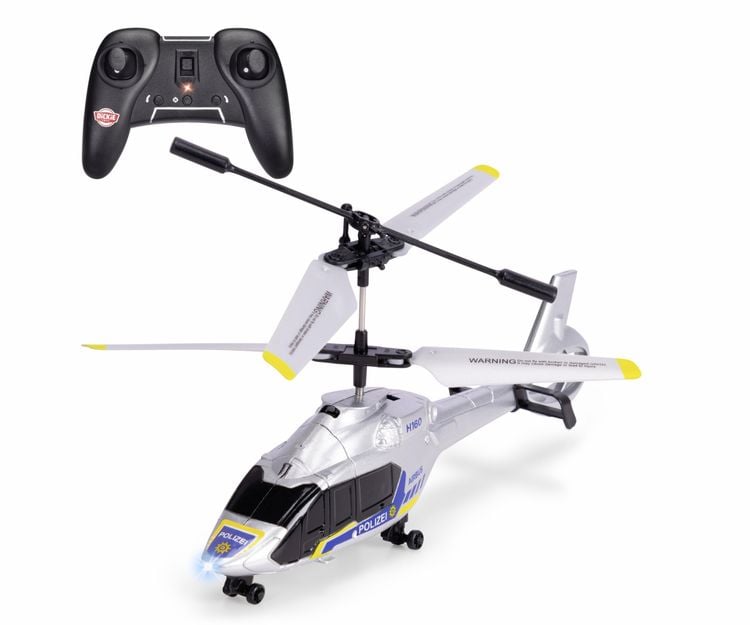 Produktbild: Dickie Toys RC Police Helicopter Airbus H160 RC Einsteiger Hubschrauber RtF