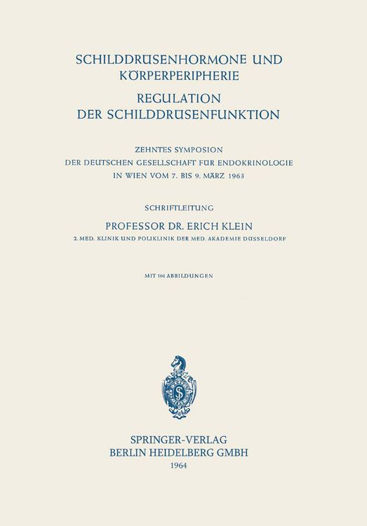 Produktbild: Schilddr&uuml;senhormone und K&ouml;rperperipherie. Regulation der Schilddr&uuml;senfunktion